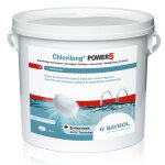 Chlorilong power 5 bayrol - chlore lent multiactions quantit - seau de 5 kg
