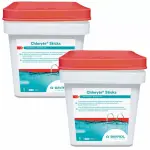 Chloryte stick bayrol - chlore lent non stabilis� - 9 kg (2 seaux de 4, 5 kg)