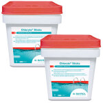 Chloryte stick bayrol - chlore lent non stabilis quantit - 9 kg (2 seaux de 4, 5 kg)