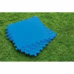 Dalles de protection de sol piscine bestway (lot de 9 pi�ces) - bleu