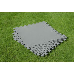 Dalles de protection de sol piscine bestway (lot de 9 pices) coloris - gris