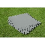 Dalles de protection de sol piscine bestway (lot de 9 pi�ces) - gris