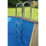 Echelle inox int�rieure 3 marches ubbink pour piscine bois
