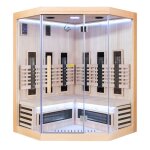 France sauna sauna infrarouge sense ir 2 - 3 places angulaire