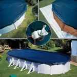Gr� b�che d'hivernage renforc�e pour piscine acier gre - ovale 8, 20x4, 60m (pour piscine de 7, 30x3, ...