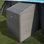 Gré coffre de filtration pour piscine bois composite dimensions - l80 x 60 x h91cm Gré coffre de filtration pour piscine bois composite dimensions - l80 x 60 x h91cm
