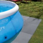 Gr� dalle de protection de sol premium gre (lot de 9 pi�ces) - gris