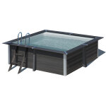 Gr� piscine bois composite avant garde gre 3, 26 x 3, 26 x h0, 96m