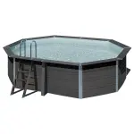 Gr� piscine bois composite avant garde gre 5, 24 x 3, 86 x h1, 24m