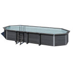 Gr� piscine bois composite avant garde gre 8, 04 x 3, 86 x h1, 24m