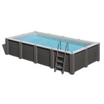 Gr� piscine bois composite avant garde nova gre 5, 95 x 3, 15 x h1, 26m - sans