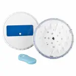 Gr� projecteur led gre aimant� pour piscine hors - sol et acier - led blanc (lot de 2)