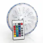 Gr� projecteur led gre aimant� pour piscine hors - sol et acier - led couleur avec t�l�commande