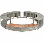 Habillage bestway universel pour spa 180 cm rond - gris