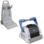 Hayward robot piscine tiger shark quick clean brosses - mousses (tout revtement), chariot de transport ...