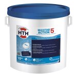 Hth maxitab action 5 - chlore lent multiactions - seau de 10 kg