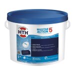 Hth maxitab action 5 - chlore lent multiactions - seau de 5 kg