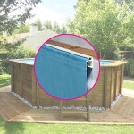 Liner pour piscine bois sunbay hexagonale - vanille premium - 4, 12 x h1, 19m
