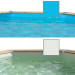 Liner pour piscine bois ubbink octogonale modle - octogonale 4, 30 x h1, 20m, coloris du liner - gris ...