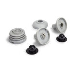 Lot de 2 petites crpines avec bouchons pour piscine intex