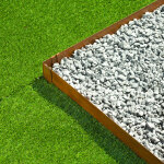 Nature bordure de jardin en acier galvanis barrires et bordures - effet rouill
