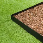 Nature bordure de jardin en acier galvanis� - effet noir mat