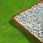 Nature bordure de jardin en acier galvanis� - effet rouill�