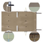 Nextpool bche  barres pour piscine bois