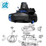 Pi�ces d�tach�es pour robot delta 200 kokido rc26 - brosse
