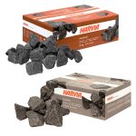 Pierres de laves pour po�le harvia - 20 kg - diam�tre 10 - 15 cm