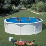 Piscine acier gr� bora bora ronde - 3, 00 x h1, 20m