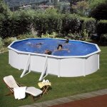 Piscine acier gr� fidji ovale - 7, 30 x 3, 75 x h1, 20m