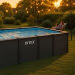 Piscine intex graphite 6, 00 x 3, 00 h1, 24m rectangulaire