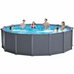 Piscine tubulaire intex graphite 4, 78 x h1, 24m