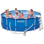 Piscine tubulaire intex metal frame 4, 57 x h1, 22m