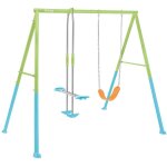 Portique intex 2 agr�s face a face et balan�oire couleurs