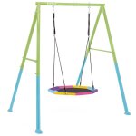 Portique intex balan�oire nid d'oiseau couleurs