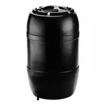 R�cup�rateur d'eau forme tonneau nature - 120l - noir