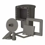 Skimmer pour piscine acier gr� - ar100g - gris