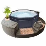 Spa semi - rigide netspa octopus 4 - 6 places avec mobilier