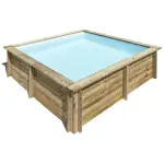 Sunbay piscine bois city 2, 25 x 2, 25 x h0, 68m