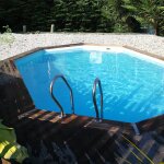 Sunbay piscine bois grenade ii 4, 36 x 3, 36 x h1, 17m
