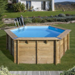 Sunbay piscine bois vanille ii 4, 00 x h1, 19m