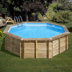 Sunbay piscine bois violette ii 5, 00 x h1, 27m