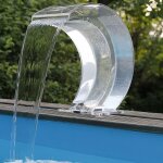 Ubbink cascade piscine mamba acry - led transparente