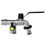Gnrique robinet mtal 1 / 4 tour double sortie