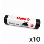 10 rouleaux de 10 sacs poubelle universels 30 � 50l