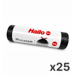 25 rouleaux de 10 sacs poubelle universels 30 � 50l