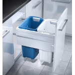 Double panier � linge encastrable 66l hailo laundry carrier 500