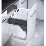 Double panier � linge encastrable 66l hailo laundry carrier s600 anthracite
